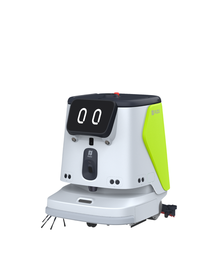 PUDU CC1 Pro commercial cleaning robot available through KUBY in Quebec