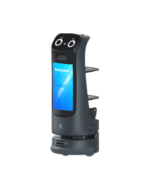 KettyBot Pro – Delivery & Reception Robot with Integrated Ad Display